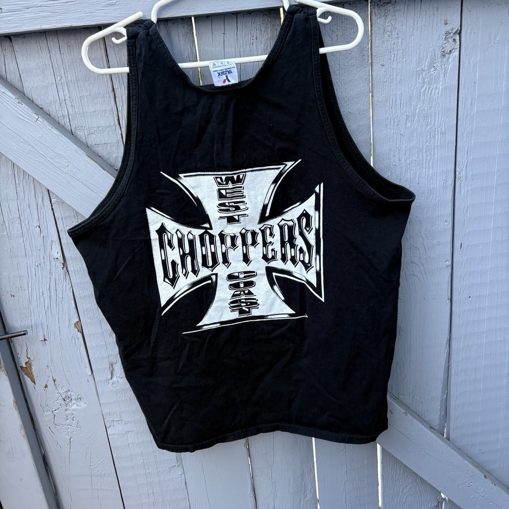 Vintage 2000s West Coast Choppers Graphic Tank Top Size XL Biker Streetwear